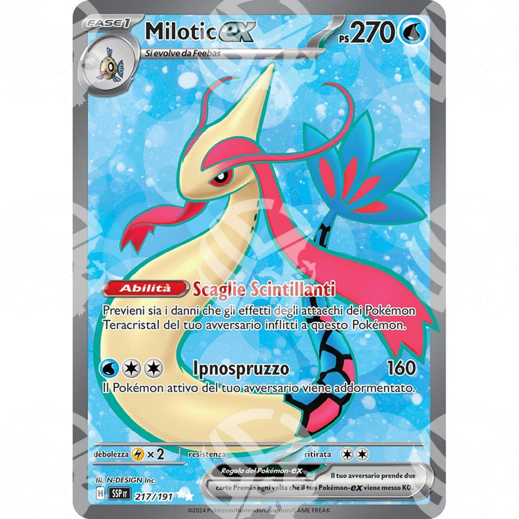 Scintille Folgoranti - Milotic ex - Full-Art | 217/191 - Warcard