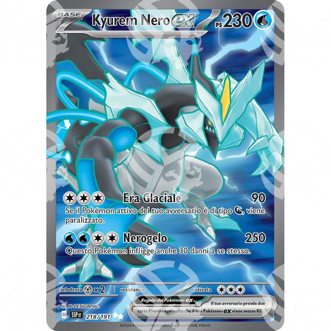 Scintille Folgoranti - Black Kyurem ex - Full-Art | 218/191 - Warcard
