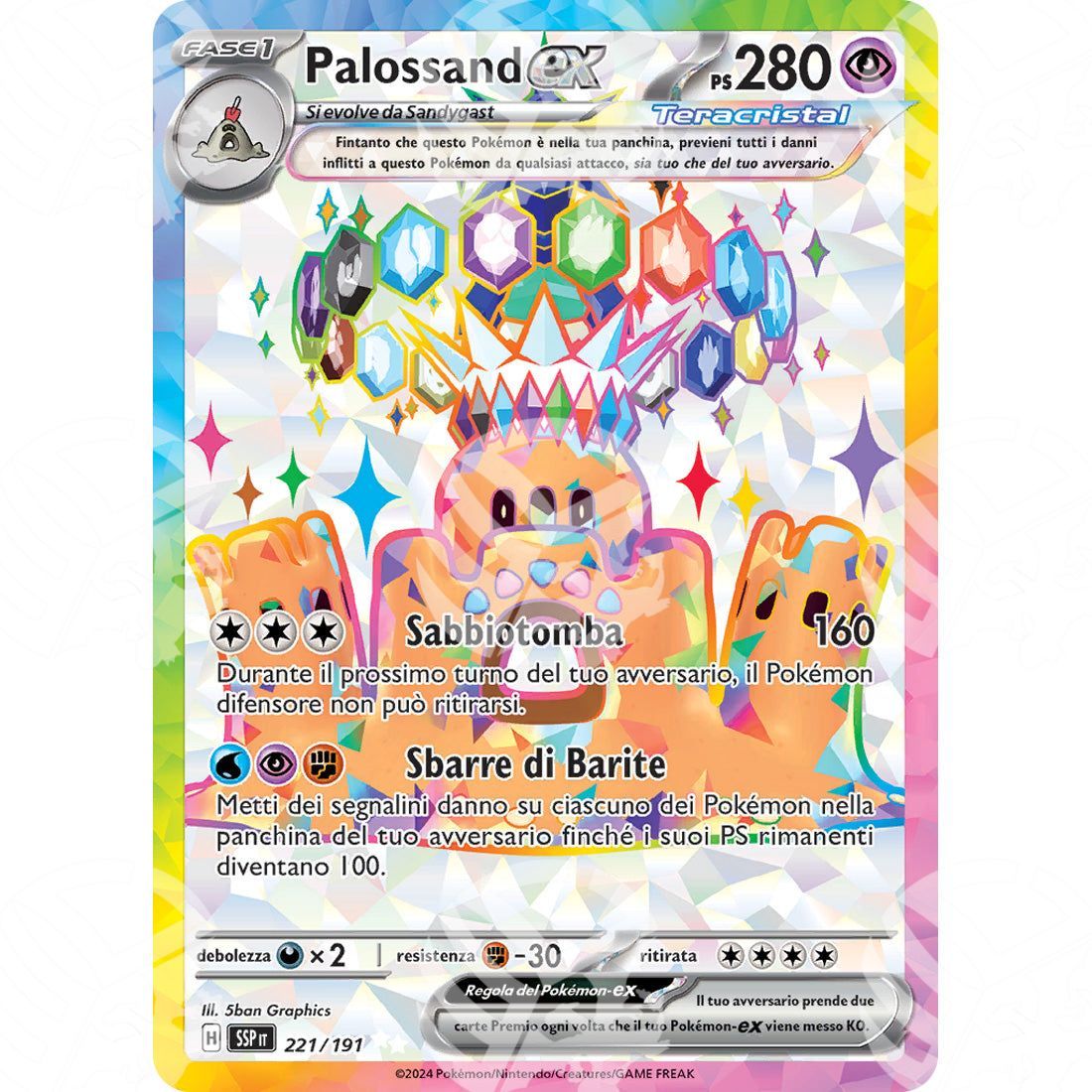 Scintille Folgoranti - Palossand ex - Full-Art | 221/191 - Warcard