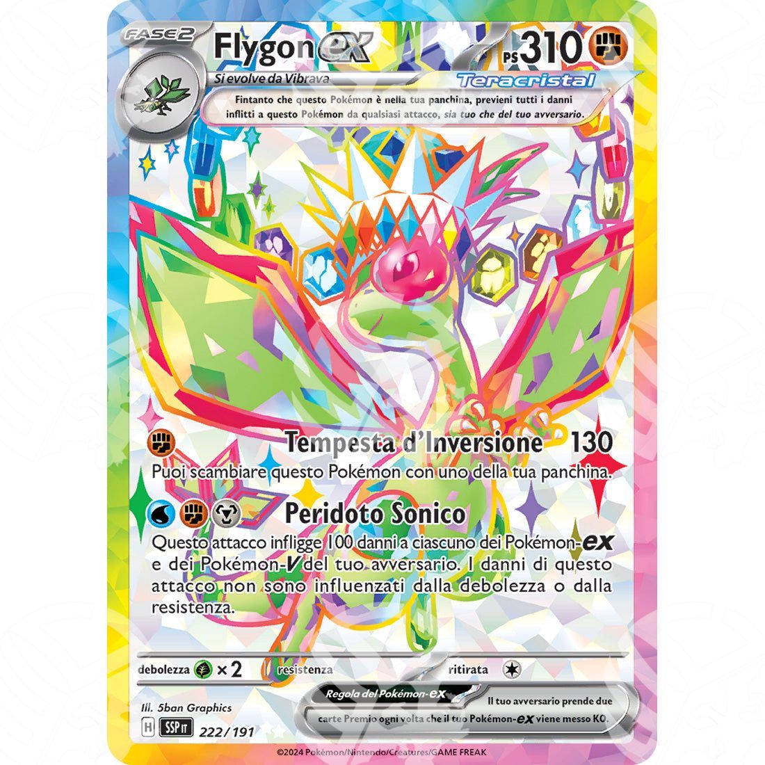 Scintille Folgoranti - Flygon ex - Full-Art | 222/191 - Warcard
