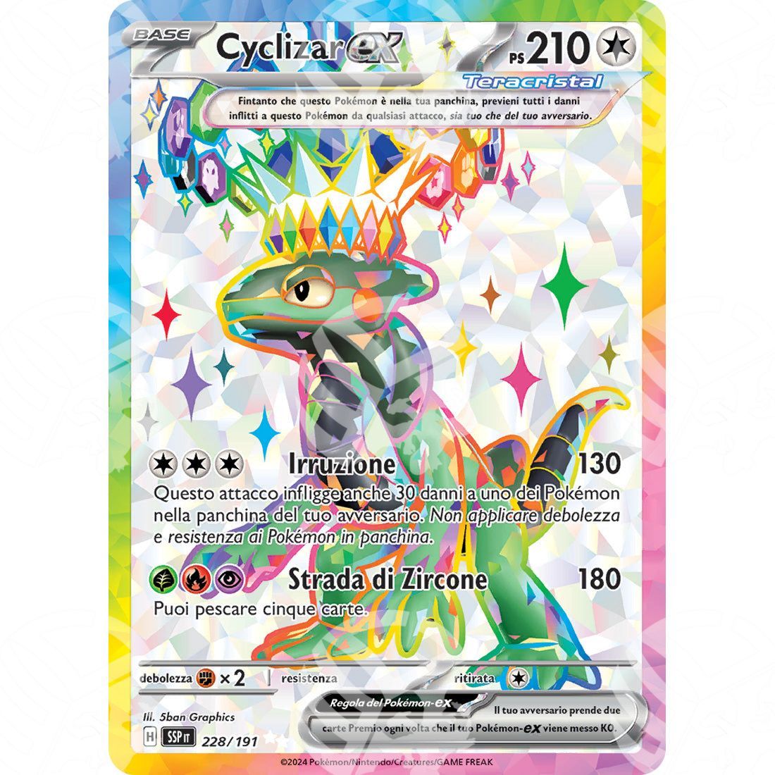 Scintille Folgoranti - Cyclizar ex - Full-Art | 228/191 - Warcard
