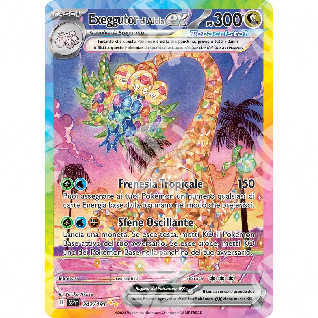 Scintille Folgoranti - Alolan Exeggutor ex - Special Illustration Rare | 242/191 - Warcard