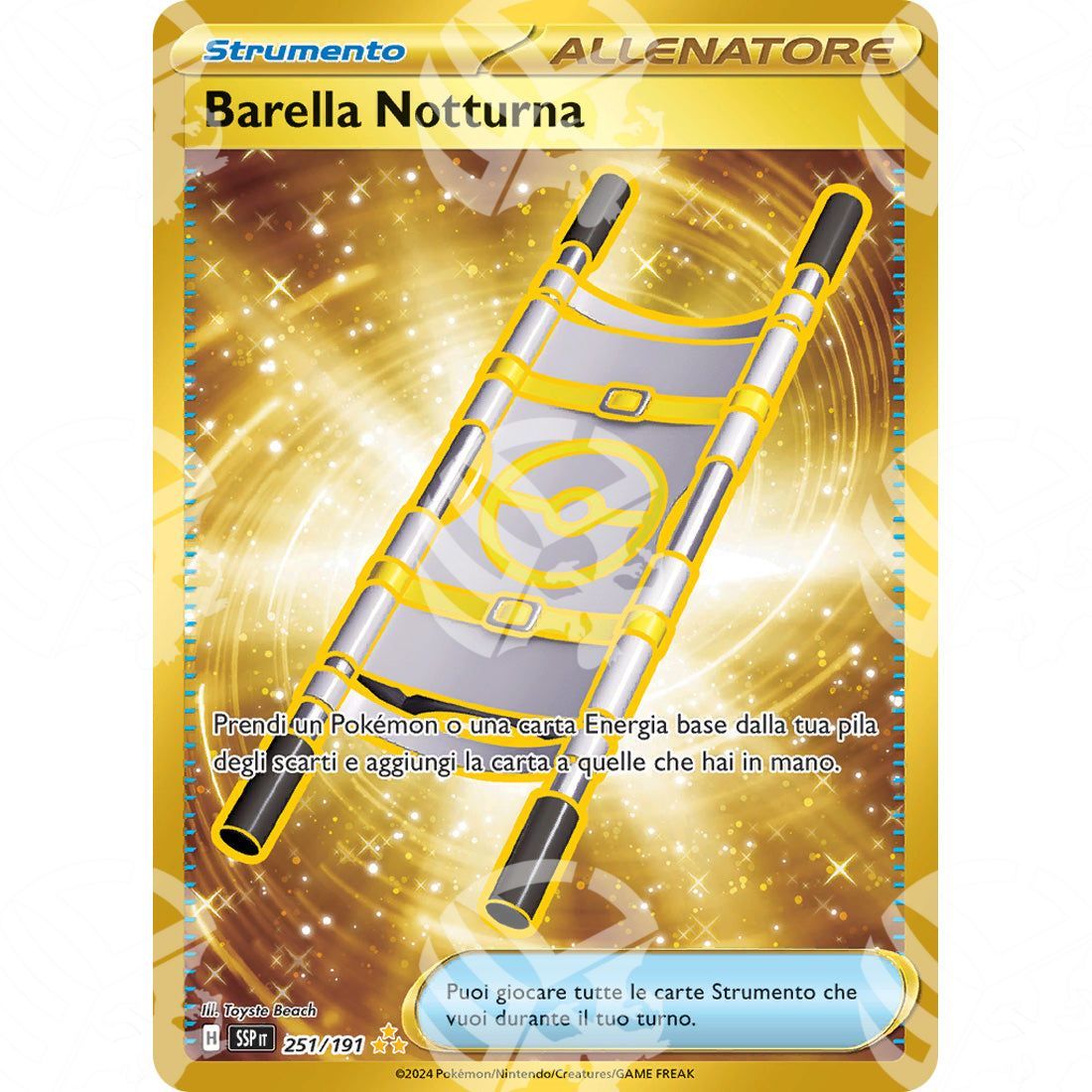Scintille Folgoranti - Night Stretcher - Gold Secret Rare | 251/191 - Warcard