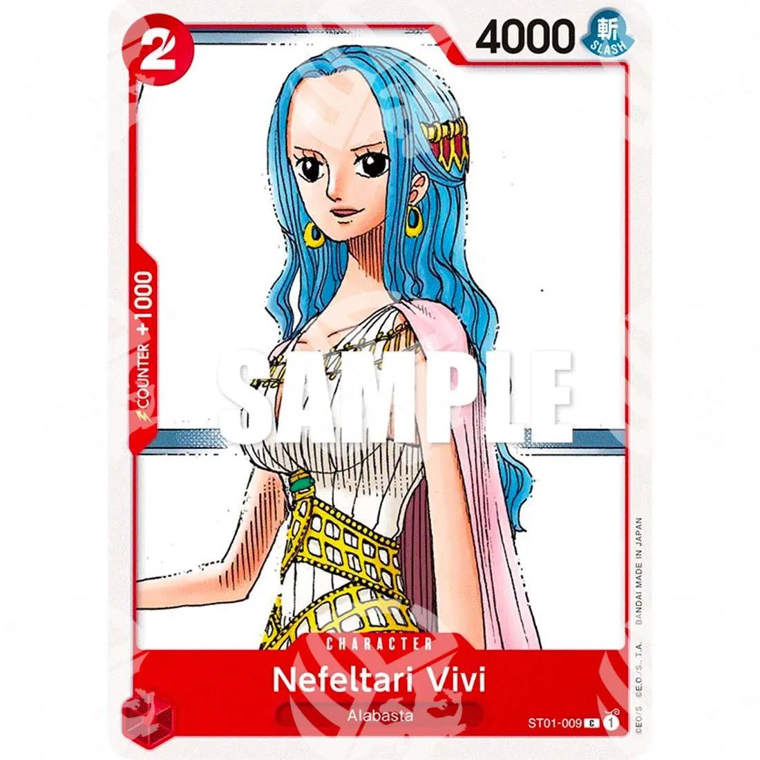 Starter Deck: Straw Hat Crew - Nefeltari Vivi - Super Pre-Release Stamp-ST01-009p -898