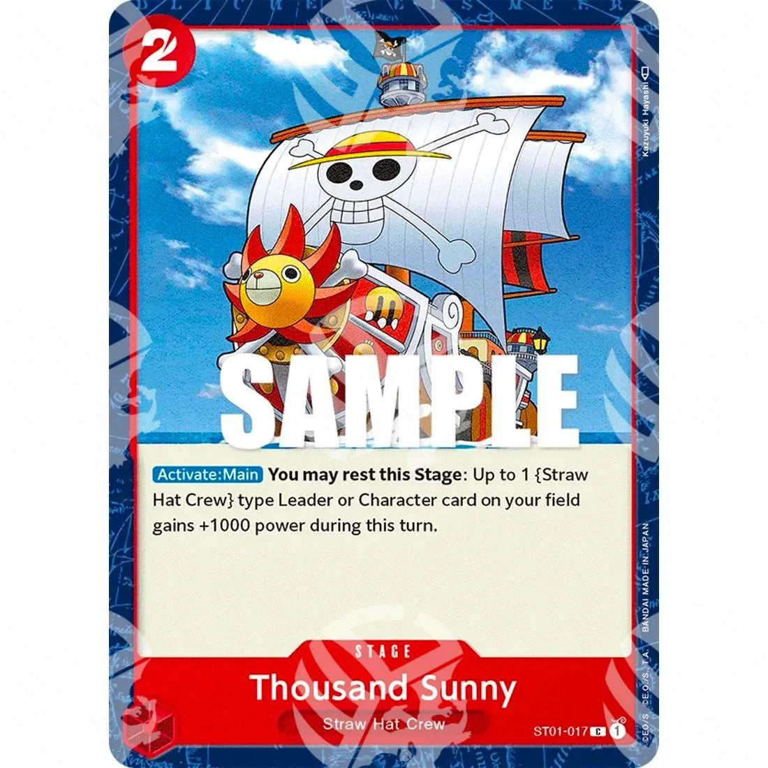 Starter Deck: Straw Hat Crew - Thousand Sunny - Super Pre-Release Stamp-ST01-017p -243