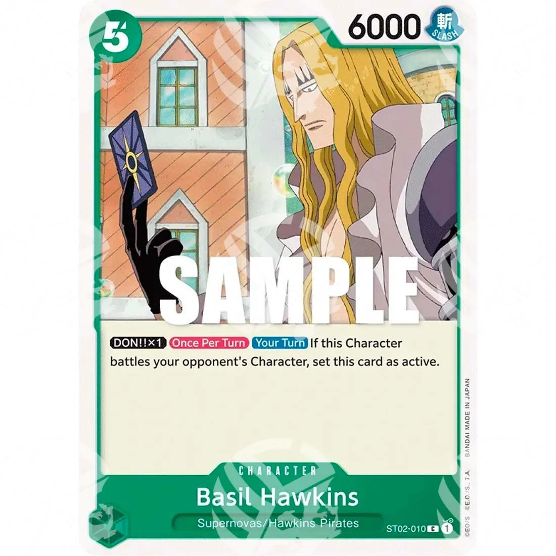 Starter Deck: Worst Generation - Basil Hawkins - Super Pre-Release Stamp-ST02-010p -267