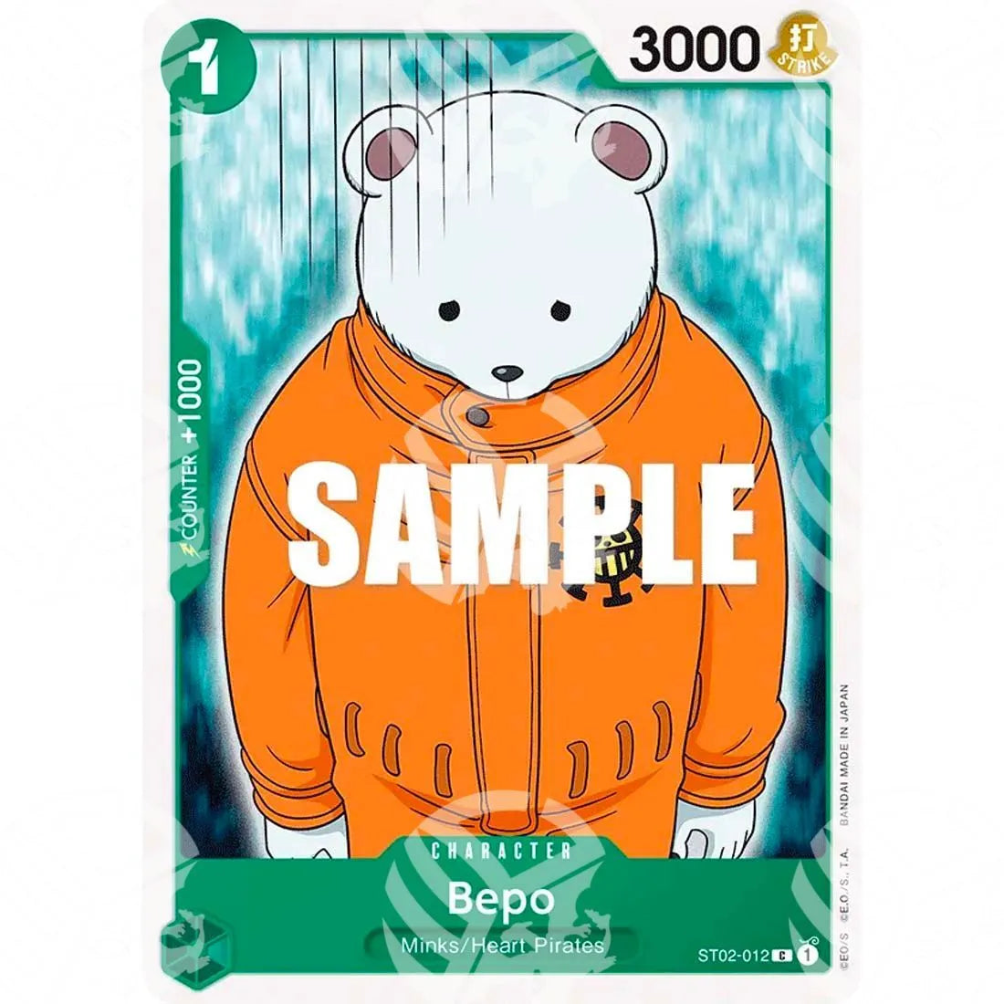 Starter Deck: Worst Generation - Bepo - Super Pre-Release Stamp-ST02-012p -272