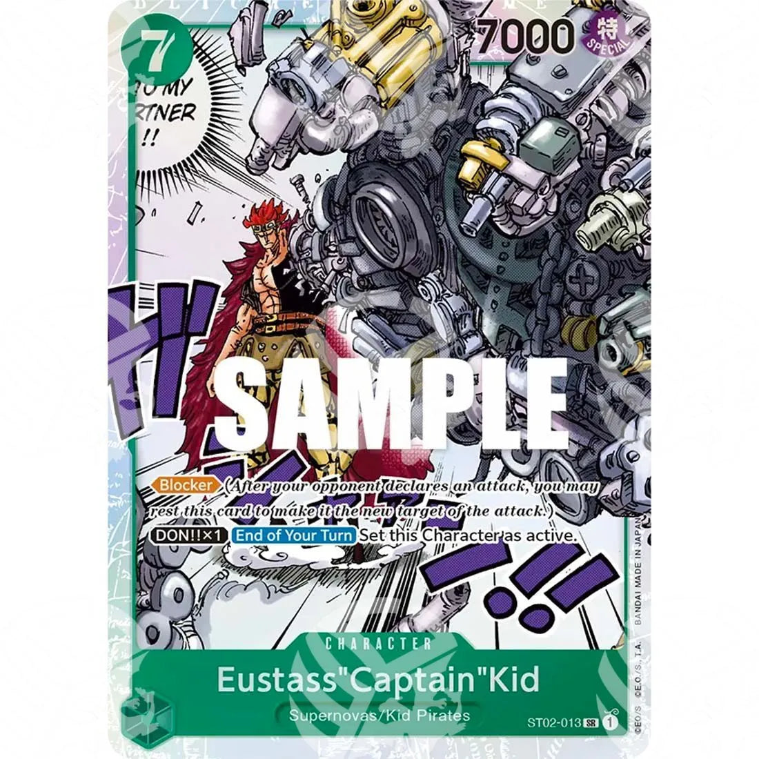 Starter Deck: Worst Generation - Eustass"Captain"Kid - Super Pre-Release Stamp-ST02-013p -275