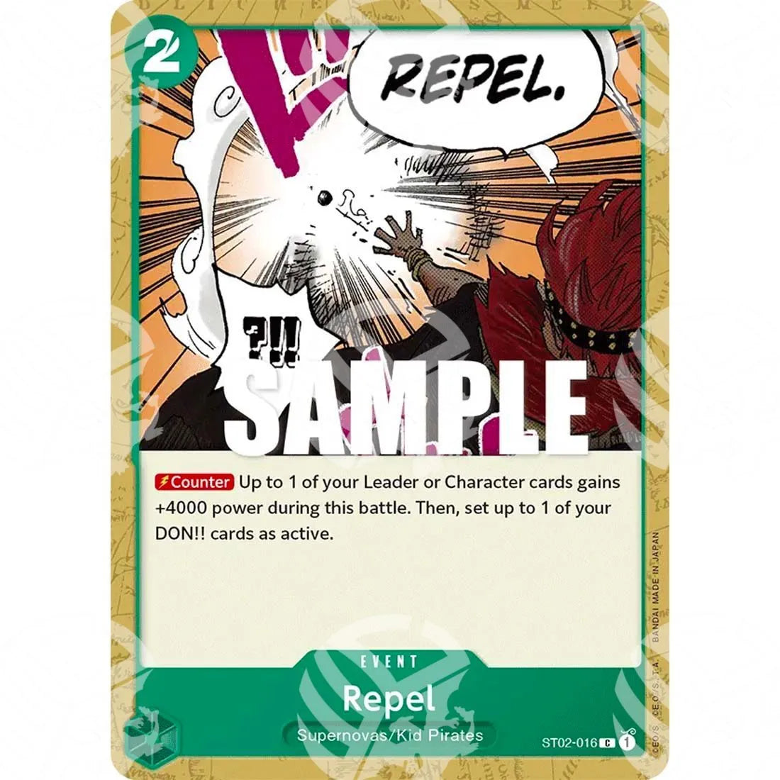 Starter Deck: Worst Generation - Repel - Super Pre-Release Stamp-ST02-016p -283