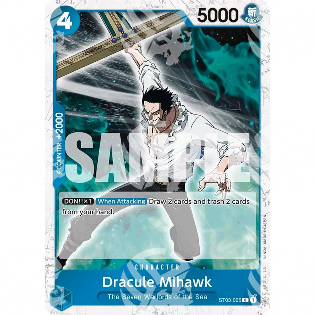 The Best - Premium Booster - Dracule Mihawk - Jolly Roger Foil-ST03-005 -394