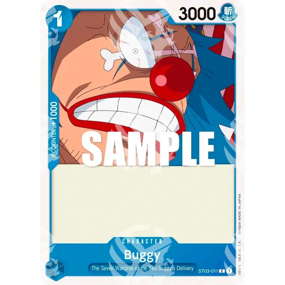 Starter Deck: The Seven Warlords of the Sea - Buggy - Super Pre-Release Stamp-ST03-011p -317