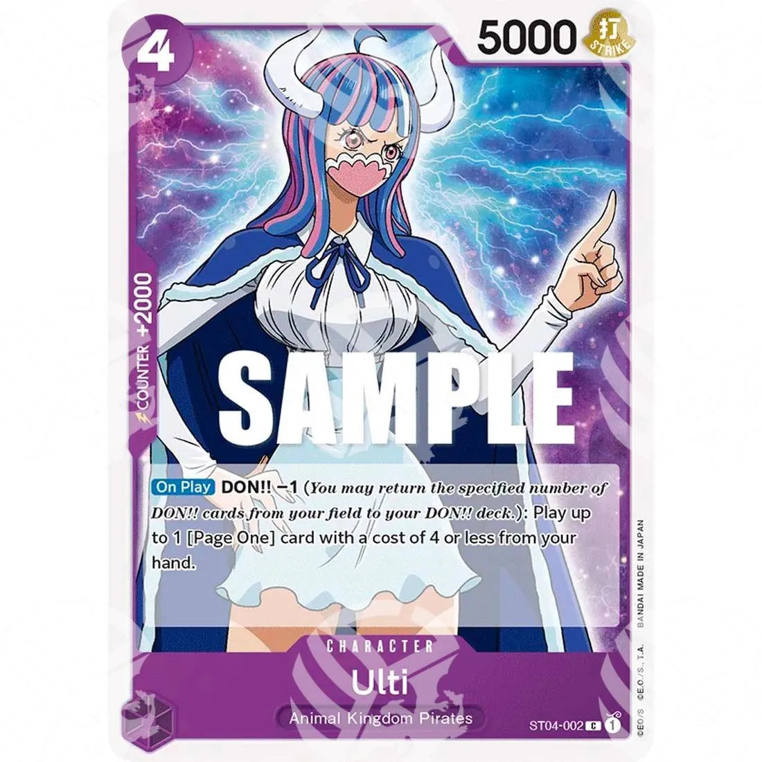 Starter Deck: Animal Kingdom Pirates - Ulti - Super Pre-Release Stamp-ST04-002p -333