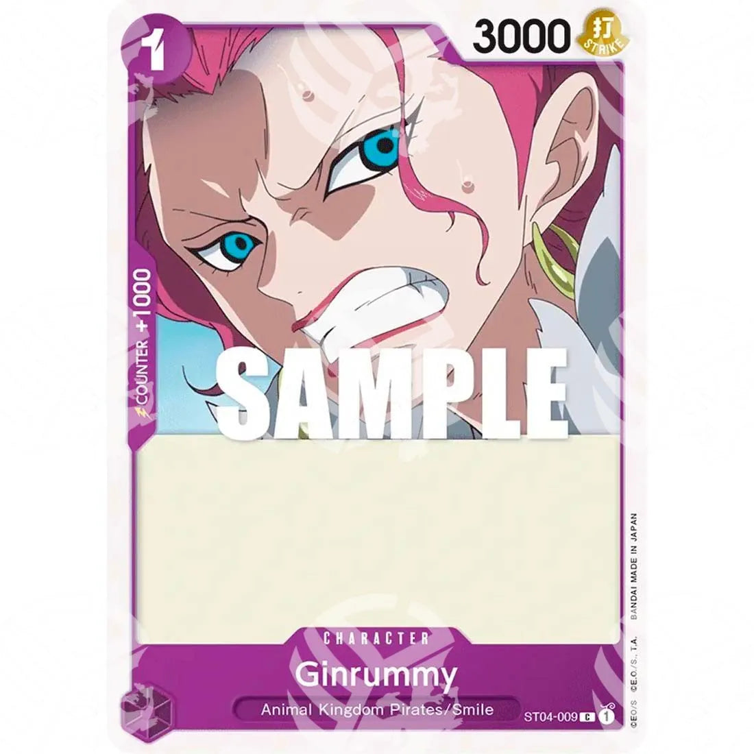 Starter Deck: Animal Kingdom Pirates - Ginrummy - Super Pre-Release Stamp-ST04-009p -347