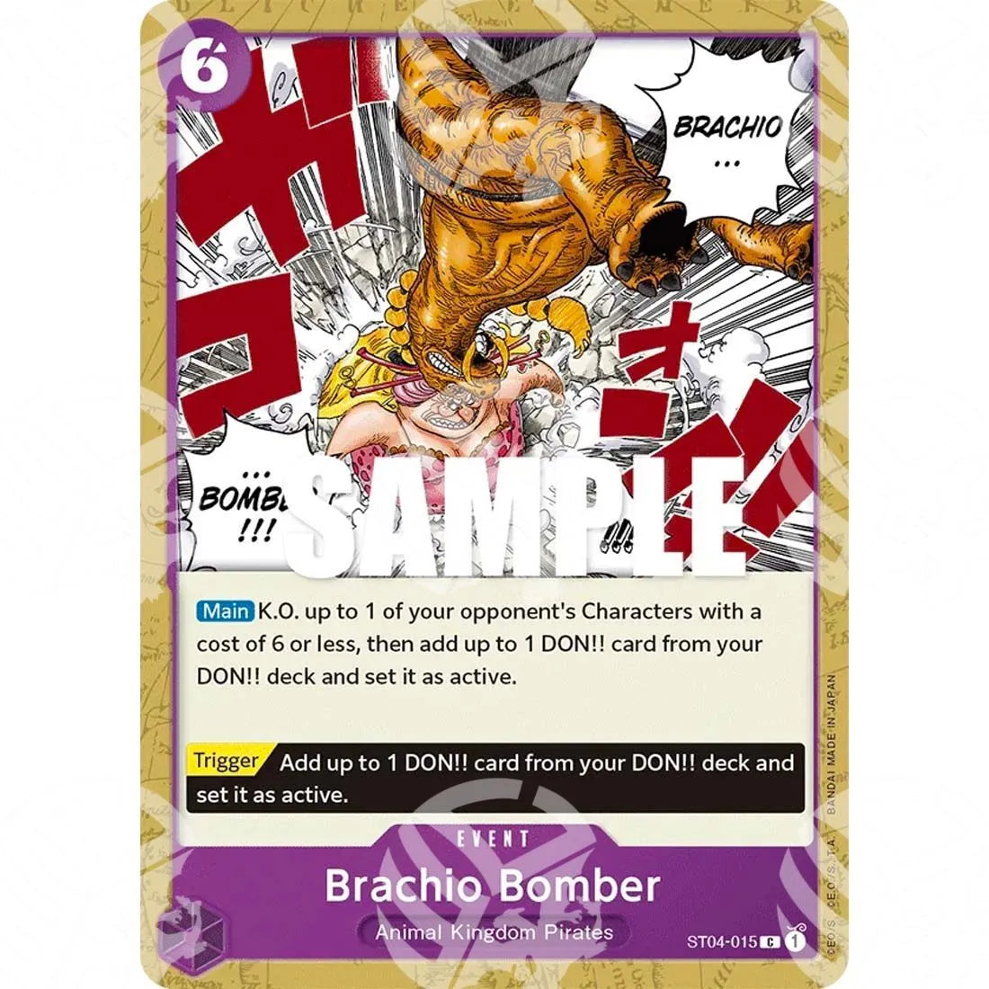 Starter Deck: Animal Kingdom Pirates - Brachio Bomber - Super Pre-Release Stamp-ST04-015p -359