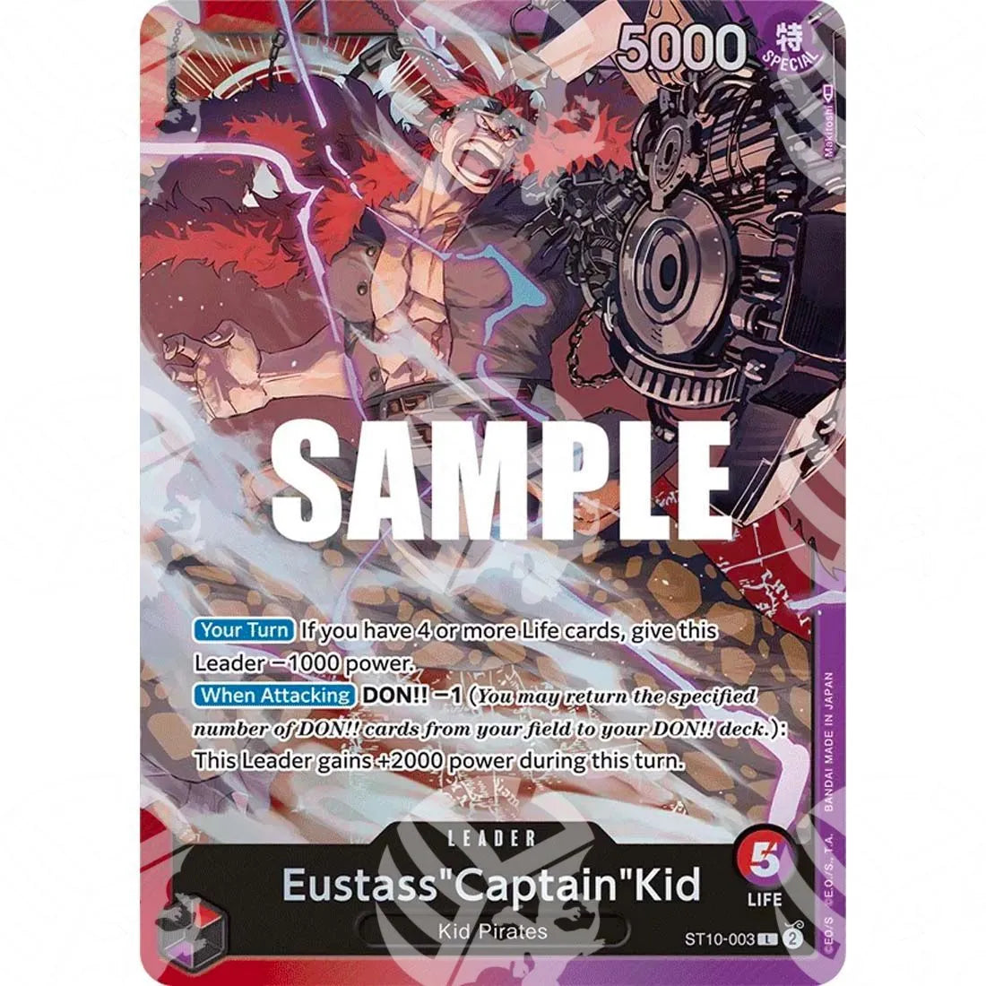 Ultra Deck -The Three Captains - Eustass"Captain"Kid-ST10-003 -792