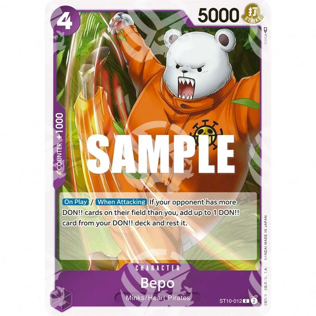 Ultra Deck -The Three Captains - Bepo-ST10-012 -789
