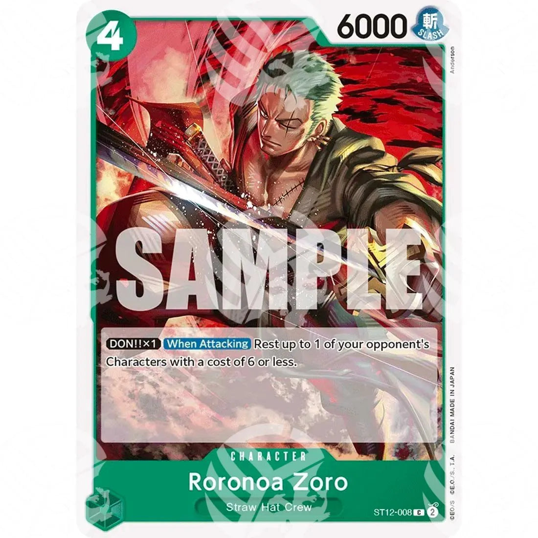 Starter Deck Zoro & Sanji - Roronoa Zoro-ST12-008 -750