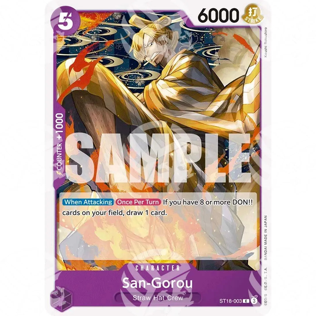Starter Deck: Purple Monkey.D.Luffy - San-Gorou-ST18-003 -556