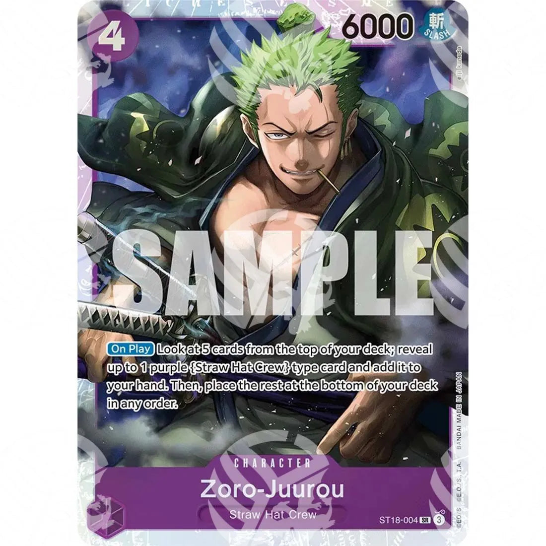 Starter Deck: Purple Monkey.D.Luffy - Zoro-Juurou-ST18-004 -551