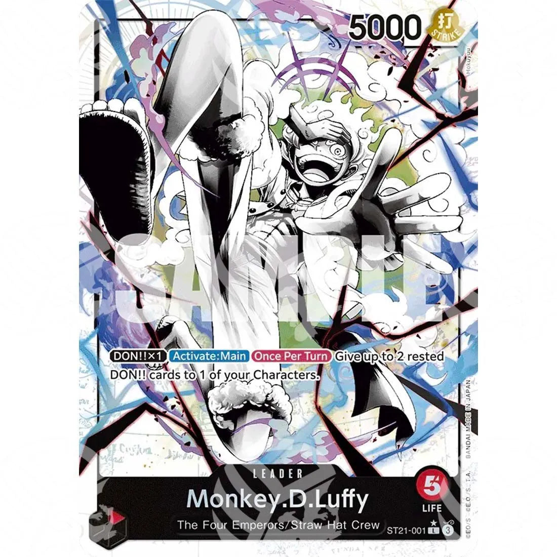 Starter Deck EX Gear 5 - Monkey.D.Luffy - Alternate Art-ST21-001a -532