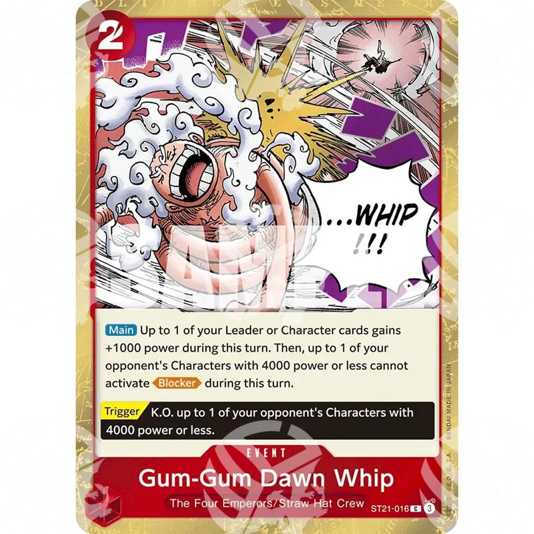 Starter Deck EX Gear 5 - Gum-Gum Dawn Whip-ST21-016 -542