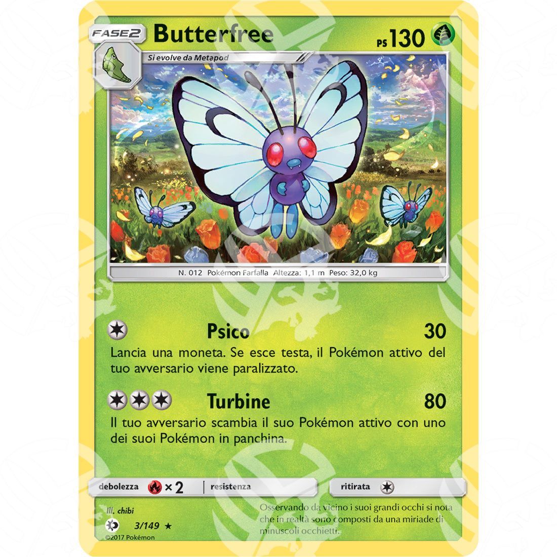 Sole & Luna - Butterfree - 3/149 - Warcard - Sole & Luna - Butterfree - 3/149 i prezzi più bassi sul mercato, solo da www.warcardshop.com! Carte singole, box, buste e mazzi.
