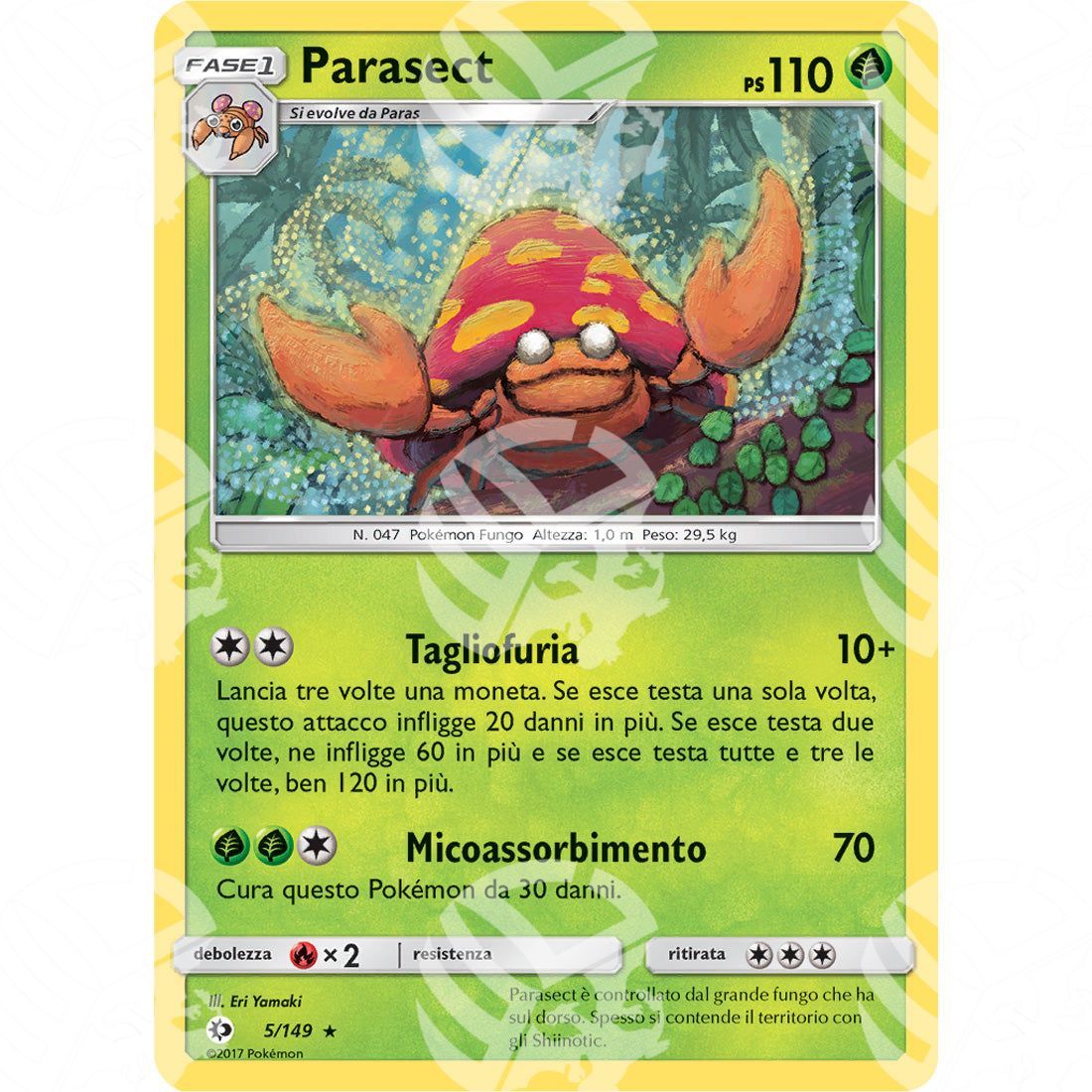 Sole & Luna - Parasect - 5/149 - Warcard - Sole & Luna - Parasect - 5/149 i prezzi più bassi sul mercato, solo da www.warcardshop.com! Carte singole, box, buste e mazzi.