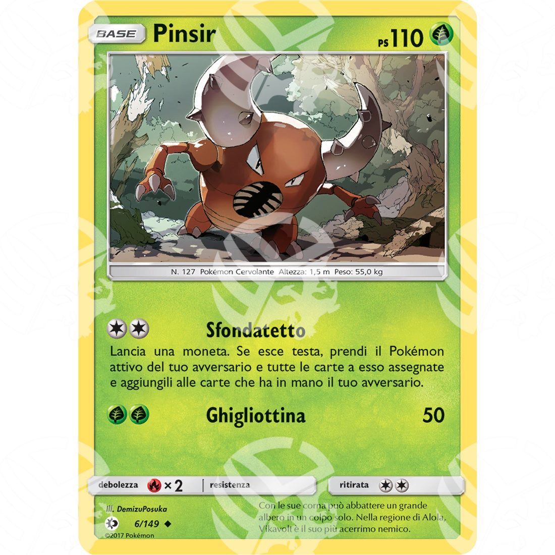 Sole & Luna - Pinsir - 6/149 - Warcard - Sole & Luna - Pinsir - 6/149 i prezzi più bassi sul mercato, solo da www.warcardshop.com! Carte singole, box, buste e mazzi.