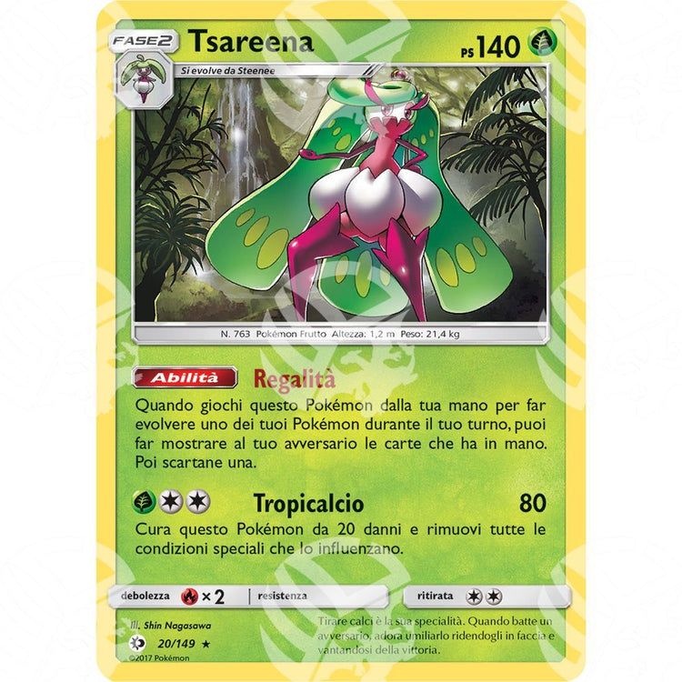 Sole & Luna - Tsareena - Holo Rare 20/149 - Warcard - Sole & Luna - Tsareena - Holo Rare 20/149 i prezzi più bassi sul mercato, solo da www.warcardshop.com! Carte singole, box, buste e mazzi.
