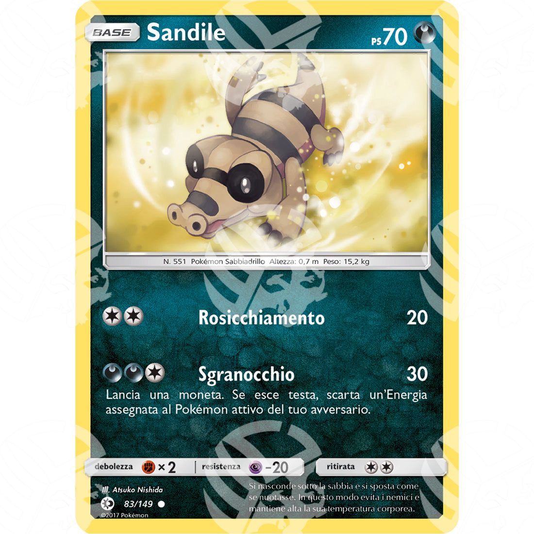 Sole & Luna - Sandile - 83/149 - Warcard - Sole & Luna - Sandile - 83/149 i prezzi più bassi sul mercato, solo da www.warcardshop.com! Carte singole, box, buste e mazzi.