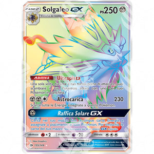 Sole & Luna - Solgaleo GX - Rainbow Rare 155/149 - Warcard - Sole & Luna - Solgaleo GX - Rainbow Rare 155/149 i prezzi più bassi sul mercato, solo da www.warcardshop.com! Carte singole, box, buste e mazzi.