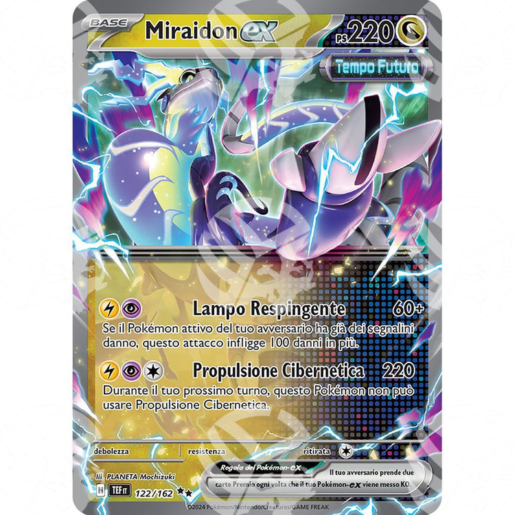 Cronoforze - Miraidon ex - 122/162 - Warcard - Cronoforze - Miraidon ex - 122/162 i prezzi più bassi sul mercato, solo da www.warcardshop.com! Carte singole, box, buste e mazzi.