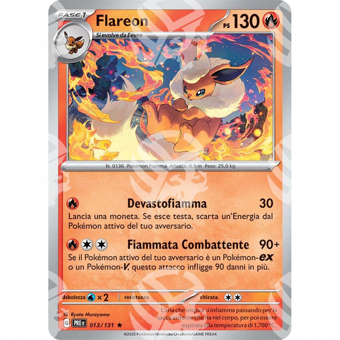 Evoluzioni Prismatiche - Flareon - 013/131 - Warcard