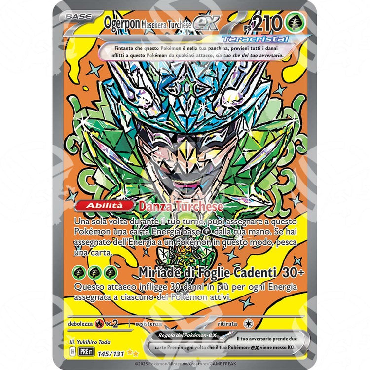 Evoluzioni Prismatiche - Teal Mask Ogerpon ex - Special Illustration Rare | 145/131 - Warcard