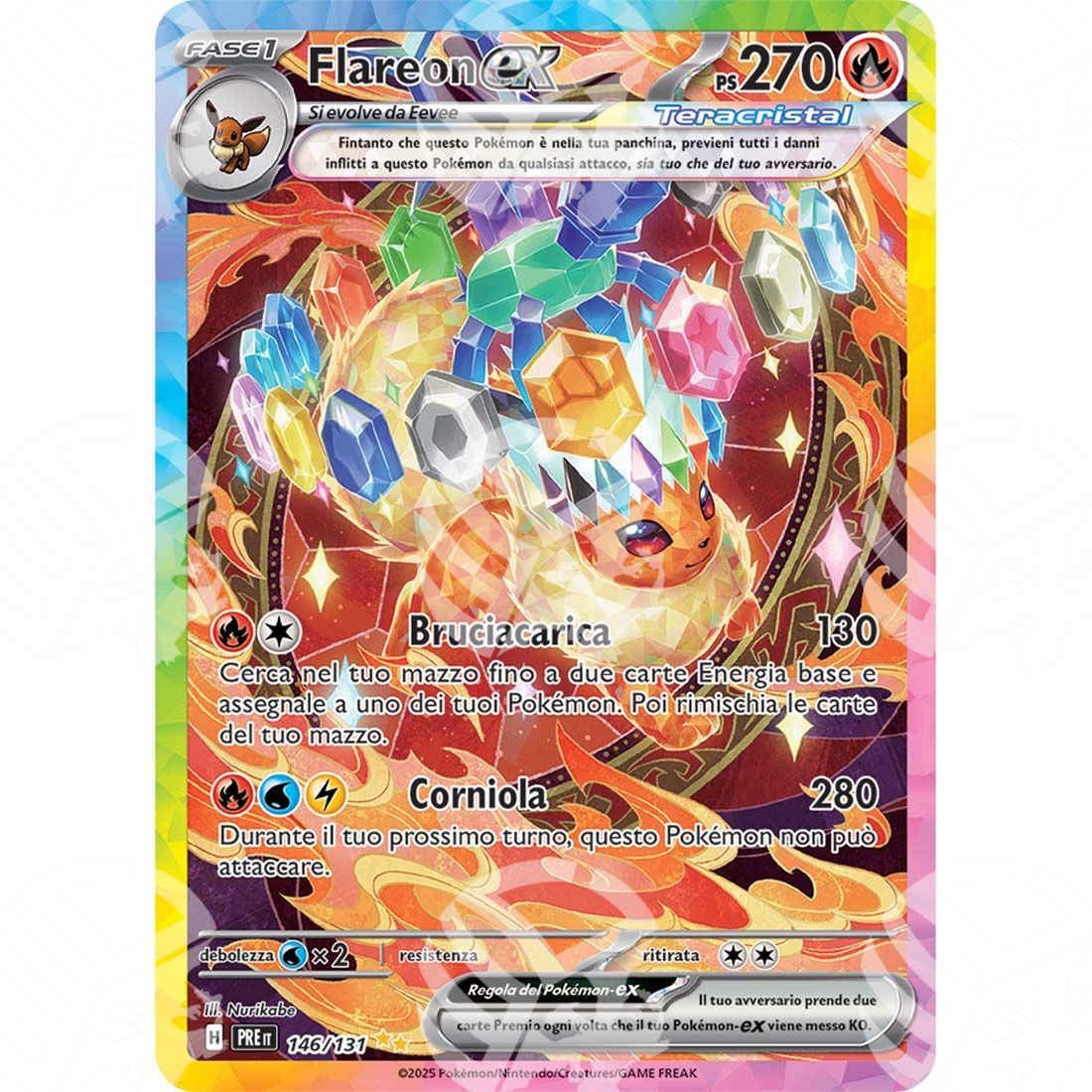 Evoluzioni Prismatiche - Flareon ex - Special Illustration Rare | 146/131 - Warcard
