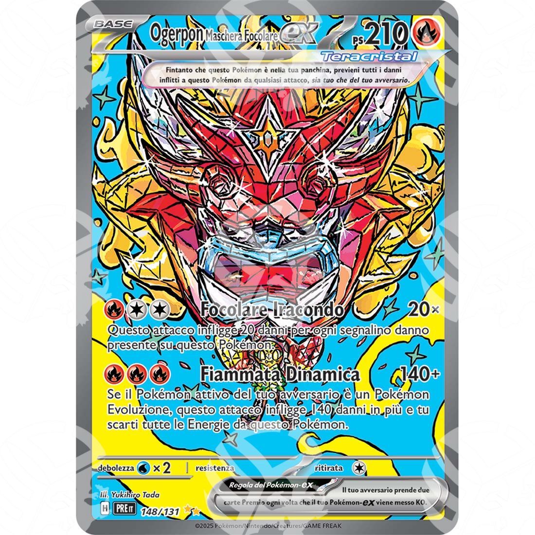 Evoluzioni Prismatiche - Hearthflame Mask Ogerpon ex - Special Illustration Rare | 148/131 - Warcard