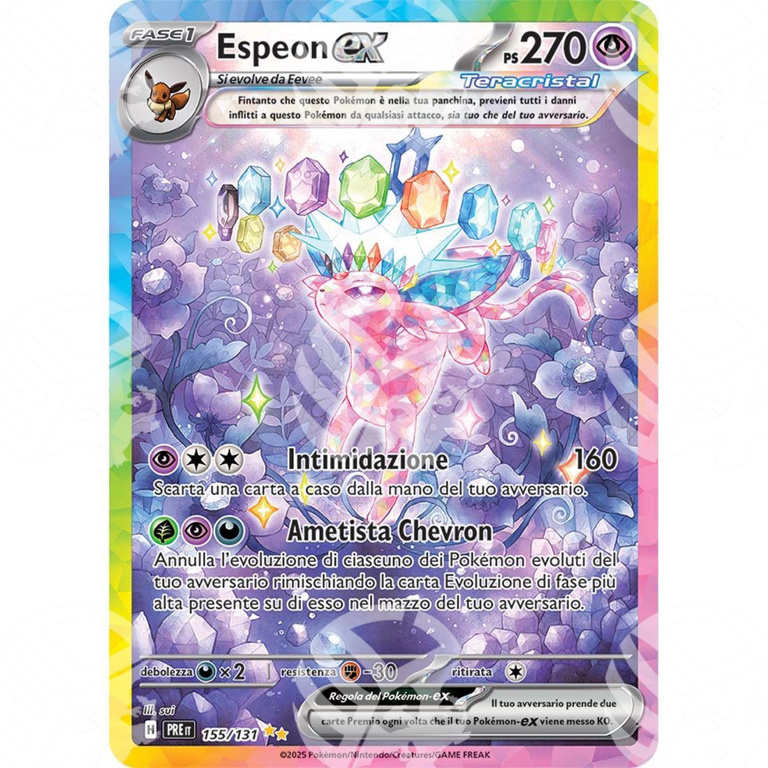 Evoluzioni Prismatiche - Espeon ex - Special Illustration Rare | 155/131 - Warcard