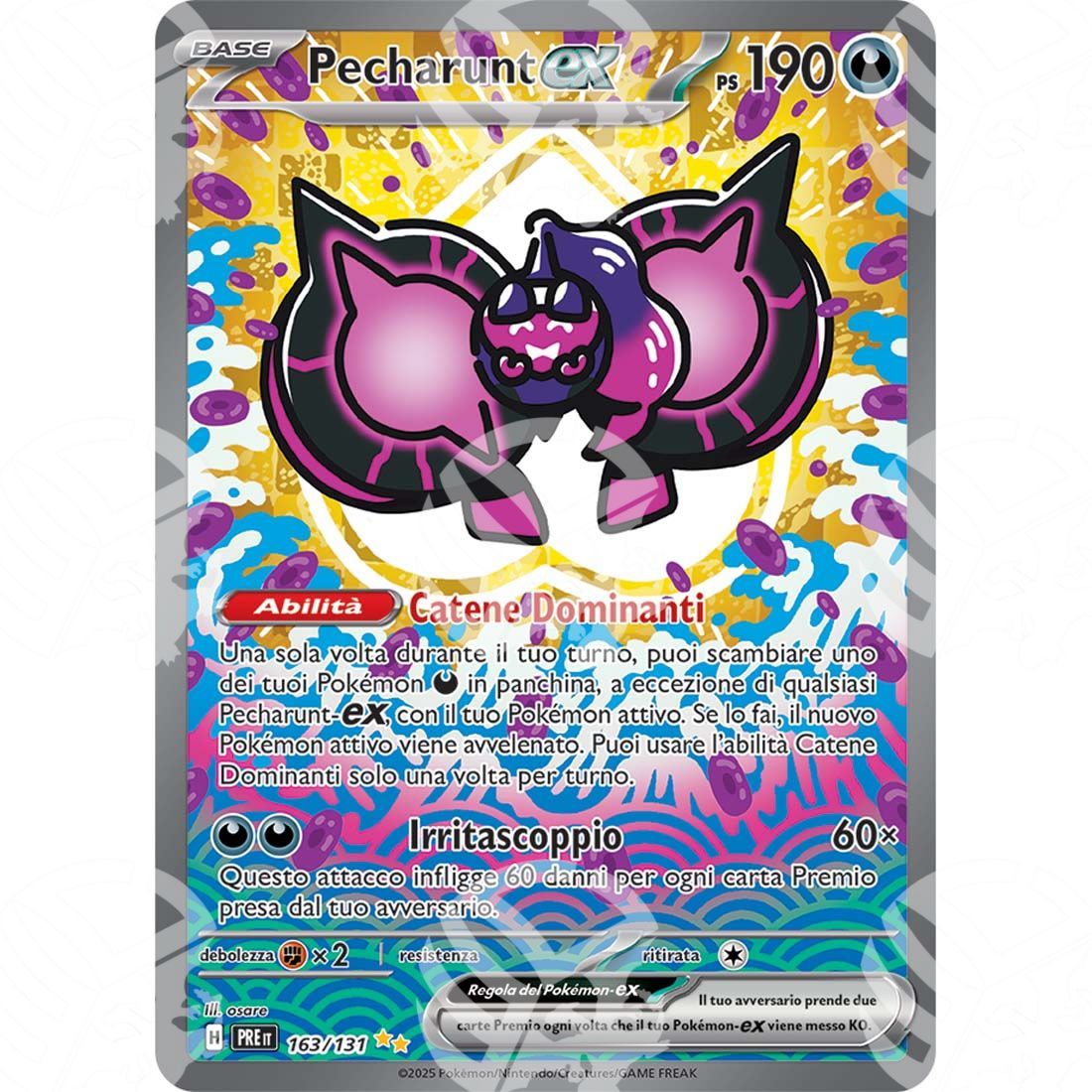 Evoluzioni Prismatiche - Pecharunt ex - Special Illustration Rare | 163/131 - Warcard