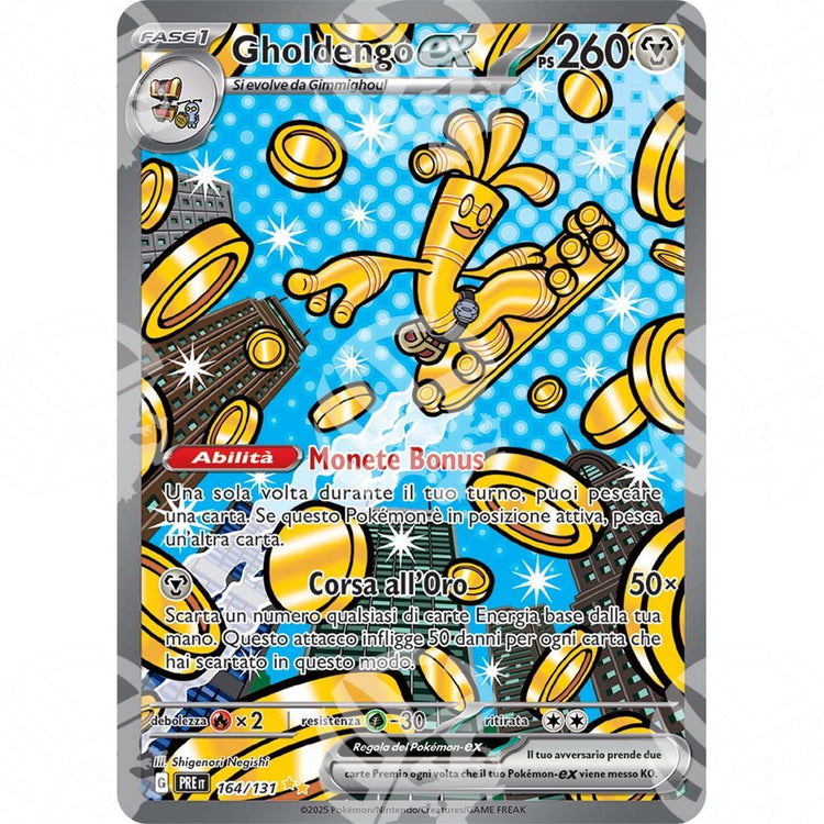 Evoluzioni Prismatiche - Gholdengo ex - Special Illustration Rare | 164/131 - Warcard