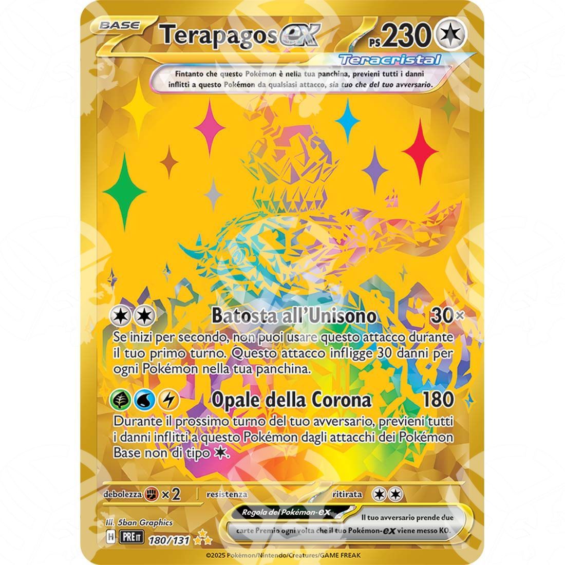 Evoluzioni Prismatiche - Terapagos ex - Secret Rare | 180/131 - Warcard