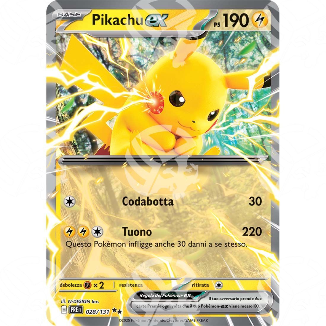 Evoluzioni Prismatiche - Pikachu ex - Ultra Rare | 028/131 - Warcard