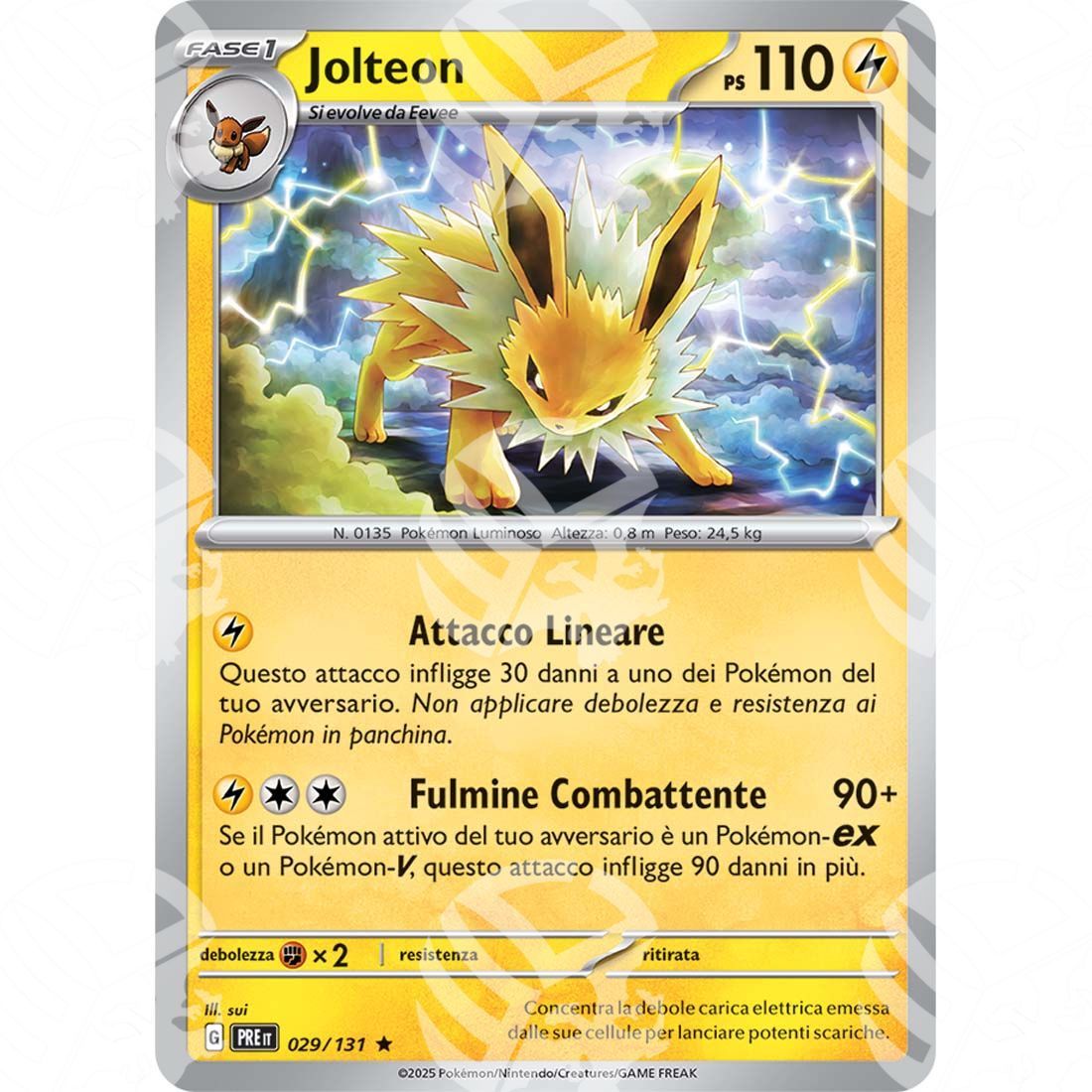 Evoluzioni Prismatiche - Jolteon - 029/131 - Warcard