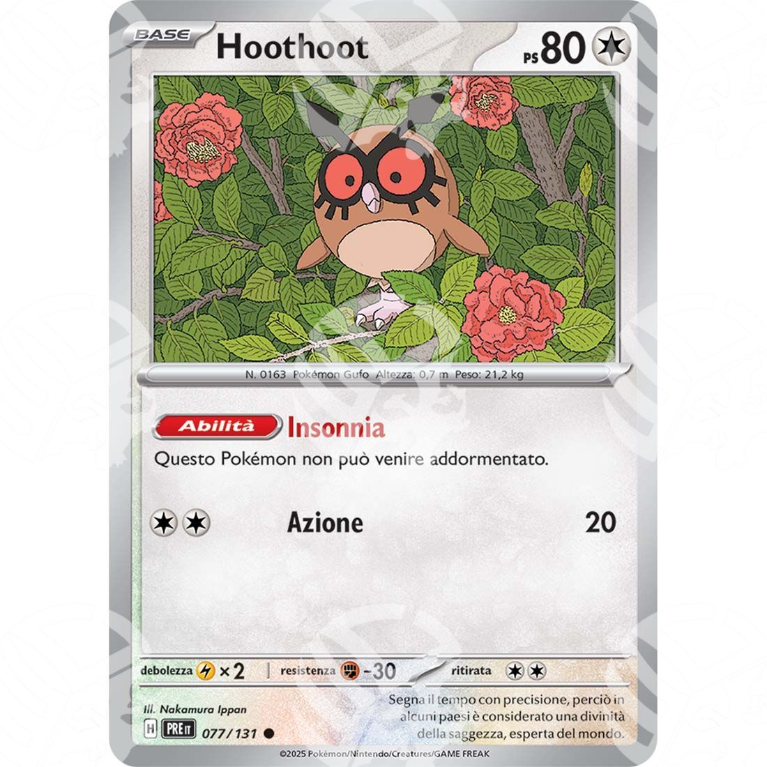 Evoluzioni Prismatiche - Hoothoot - 077/131 - Warcard