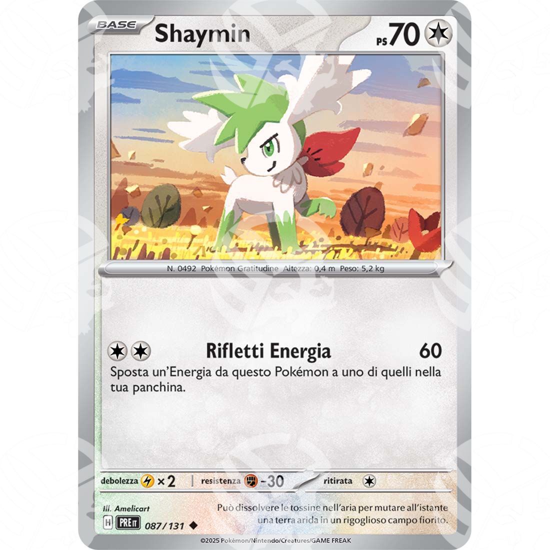 Evoluzioni Prismatiche - Shaymin - 087/131 - Warcard