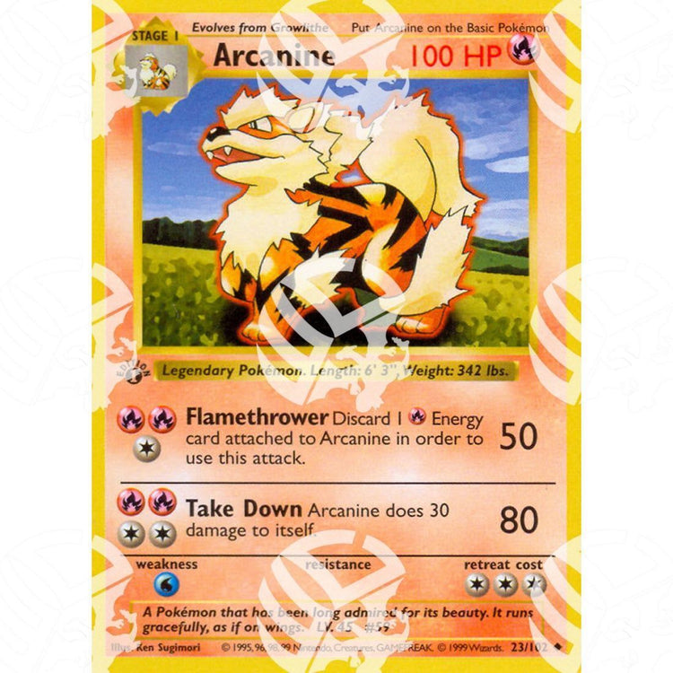 Set Base - Arcanine - 23/102 - Warcard