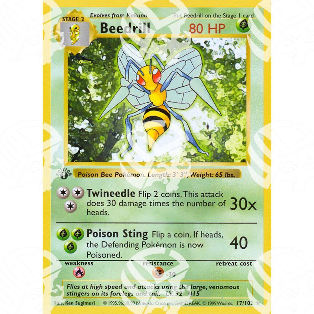 Set Base - Beedrill - 17/102 - Warcard