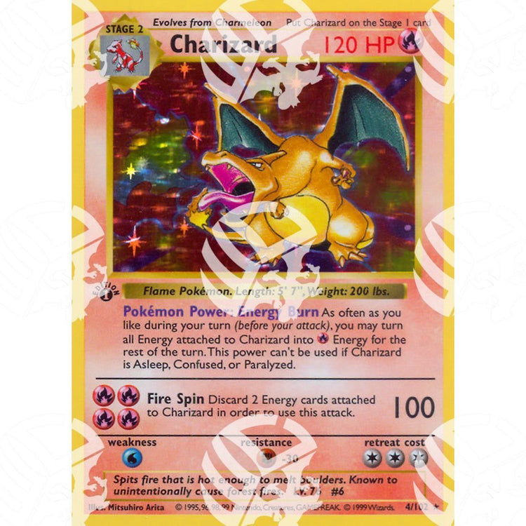 Set Base - Charizard - Holo Rare 4/102 - Warcard