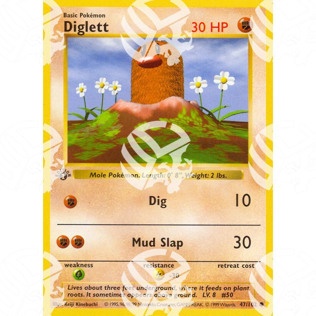 Set Base - Diglett - 47/102 - Warcard