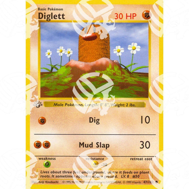 Set Base - Diglett - 47/102 - Warcard