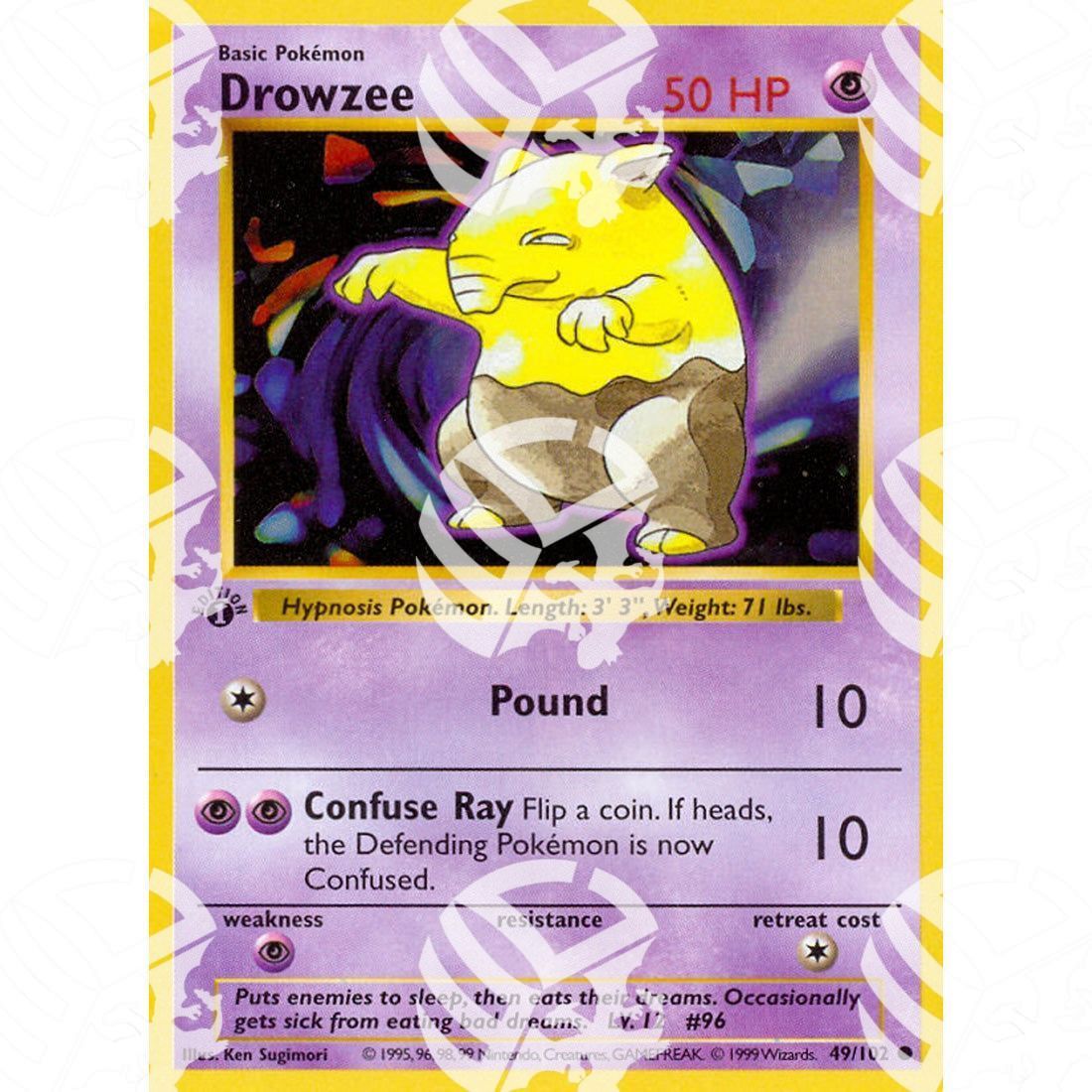 Set Base - Drowzee - 49/102 - Warcard